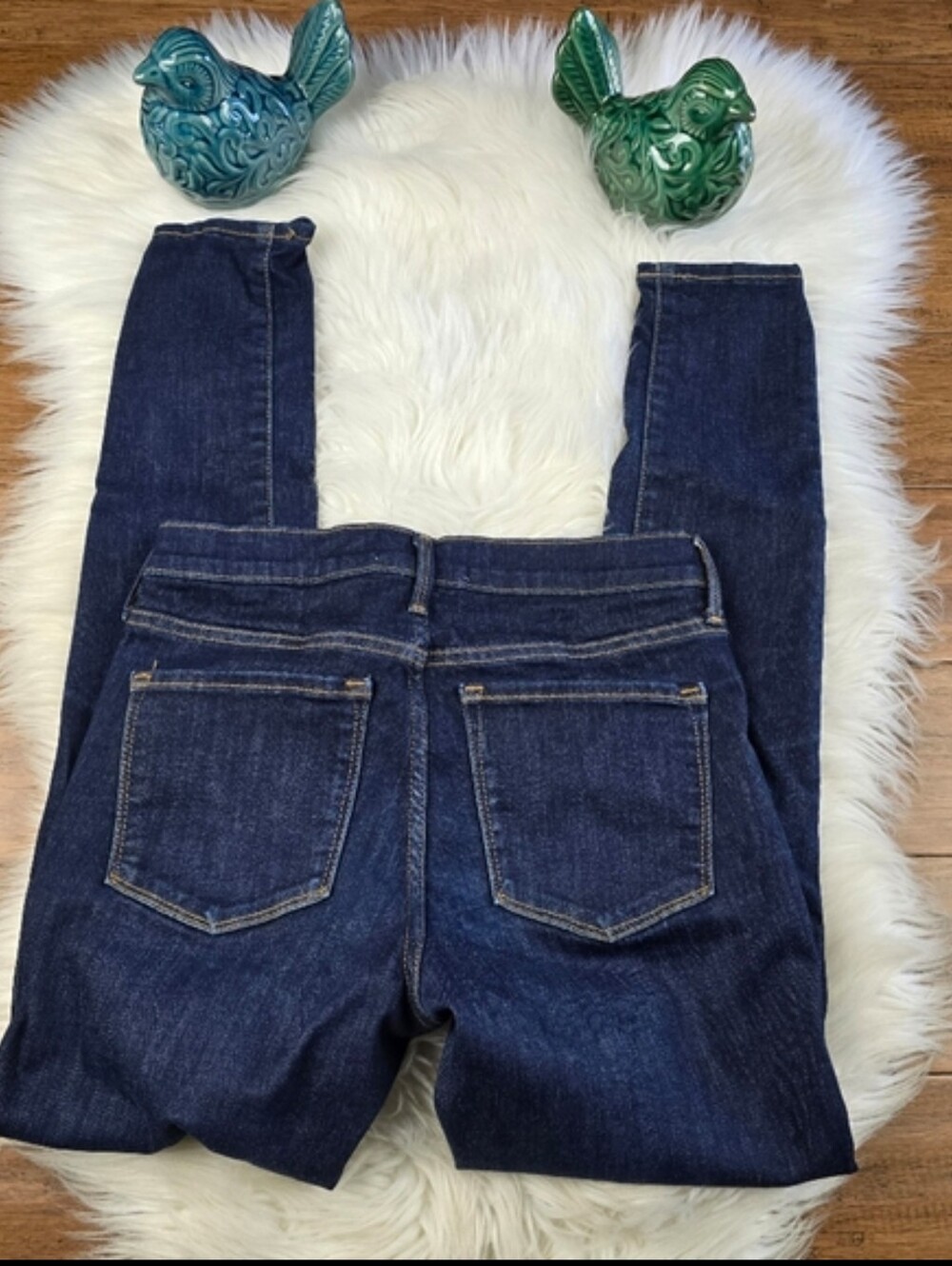 Gap High Rise True Skinny Darkwash Jeans 27